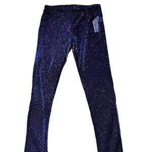 Devil Fashion Purple Galactic Transparent Unisex Legging Pant - NWT